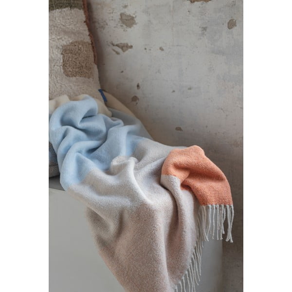 Rumena/modra odeja 125x190 cm Brick – Mette Ditmer Denmark-image-4