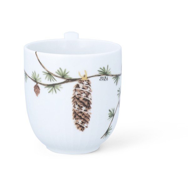 Bela porcelanasta skodelica z božičnim motivom 330 ml Hammershøi Christmas – Kähler Design-image-2