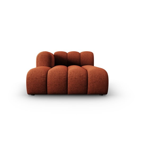 Opečnato oranžen ležalnik (levi kot) Lupine – Micadoni Home