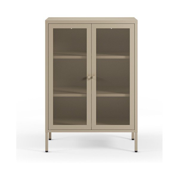 Kremno bela kovinska omarica 70x100x40 cm Fayna – Marckeric