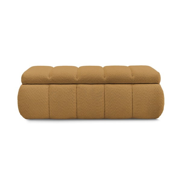 Oker rumena klop iz tkanine bouclé – Bobochic Paris