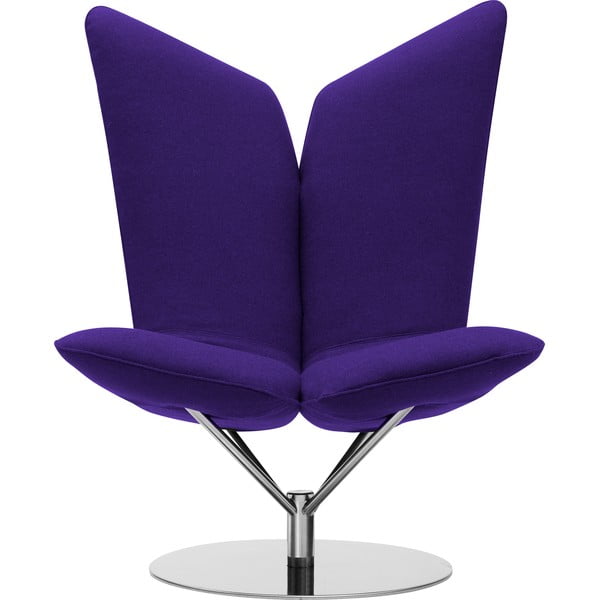 Temno vijoličen vrtljiv stol Softline Angel