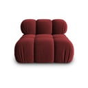 Rdeča žametna modularna sedežna garnitura (sredinski modul) Bellis – Micadoni Home