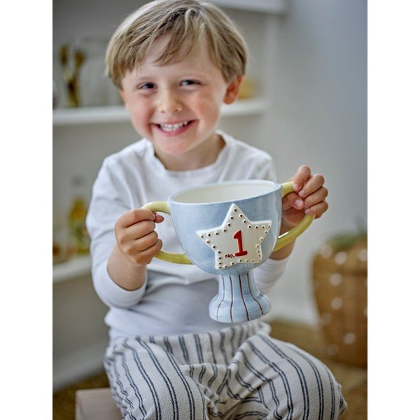 Keramičen ročno poslikan okrasni cvetlični lonec Trophy – Bloomingville Mini-image-2