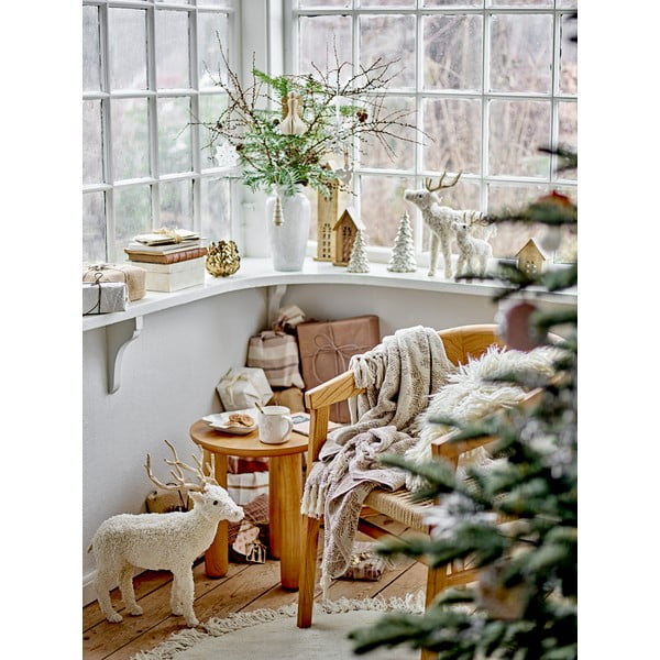 Kremno bela lončena skodelica z božičnim motivom 300 ml Winter – Bloomingville-image-1