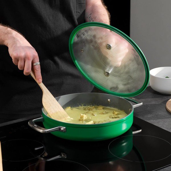 Ponev s pokrovko/s keramično prevleko ø 28 cm tegame Meda 3.0 – FABINI-image-1