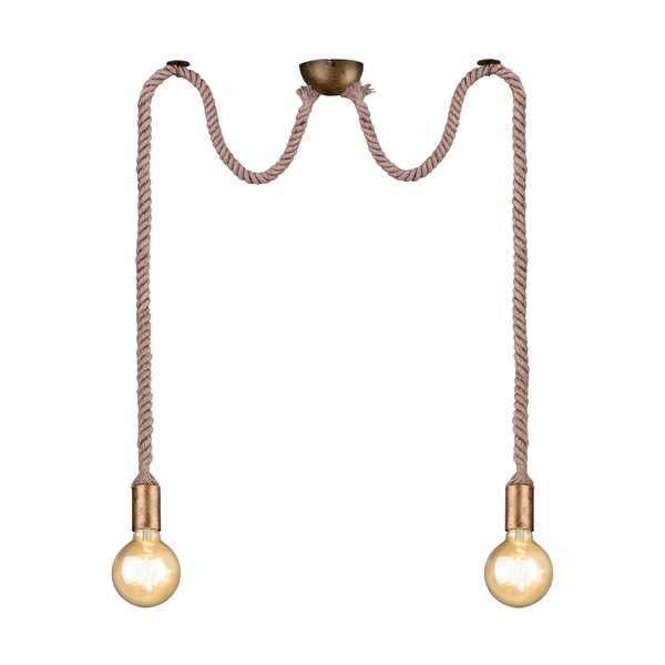 Medeninasta viseča svetilka ø 12 cm Rope – Trio-image-4