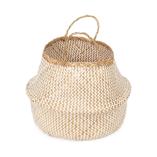 Košara za shranjevanje iz svetle morske trave Compactor Zic Zac, ⌀ 45 cm-image-3