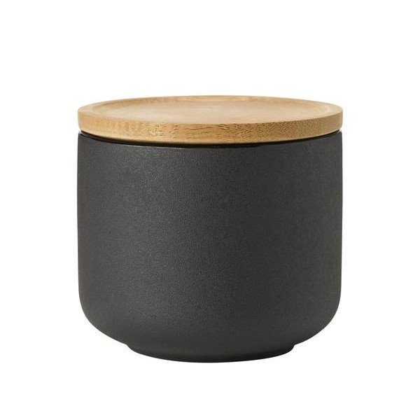 Črna skodelica za kapučino iz kamenine 200 ml Theo – Stelton-image-2