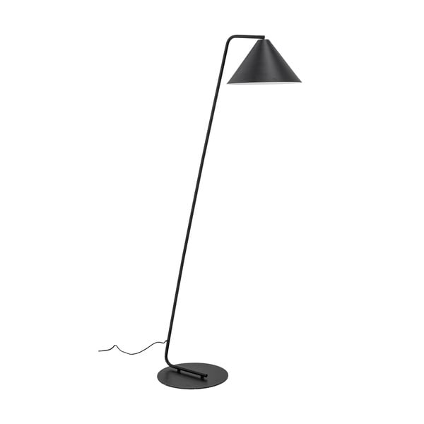 Črna stoječa svetilka s kovinskim senčilom (višina 165 cm) Latisha – Bloomingville