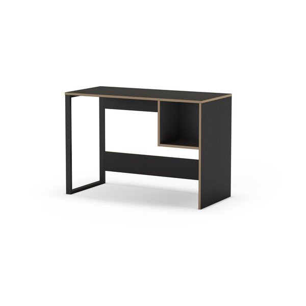 Pisalna miza s črno mizno ploščo 50x110 cm Lyly – Marckeric-image-3