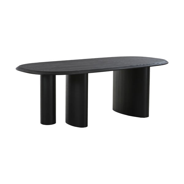 Jedilna miza z mizno ploščo v jesenovem dekorju 100x220 cm Tirano – House Nordic-image-3