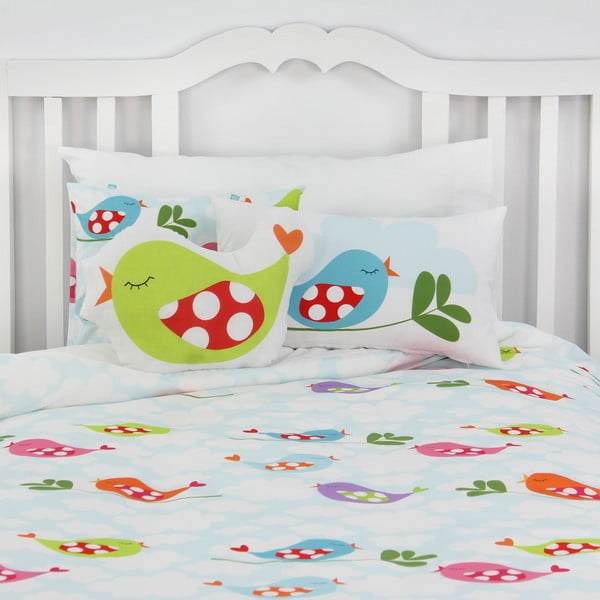 Otroška bombažna posteljnina Mr. Fox Little Birds, 140 x 200 cm-image-3
