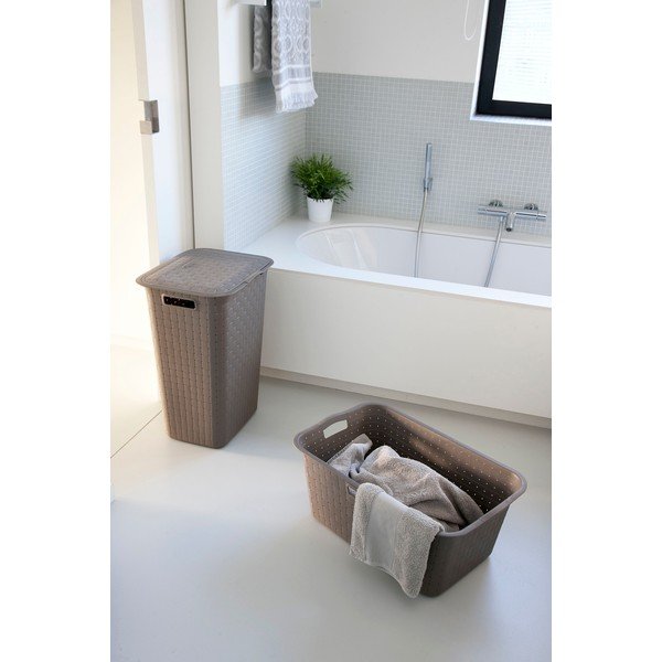 Rjav koš za perilo Curver Nuance, 40 l-image-1