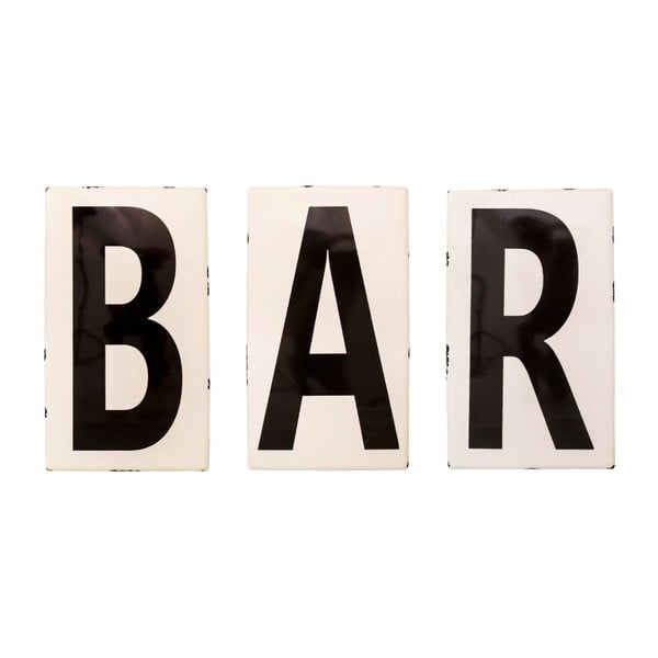 Emajlirane črke Antic Line Bar