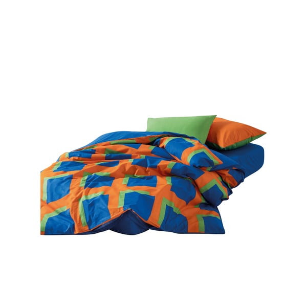 4-delna podaljšana posteljnina za zakonsko posteljo iz renforce bombaža z rjuho 200x220 cm Venus – Mijolnir