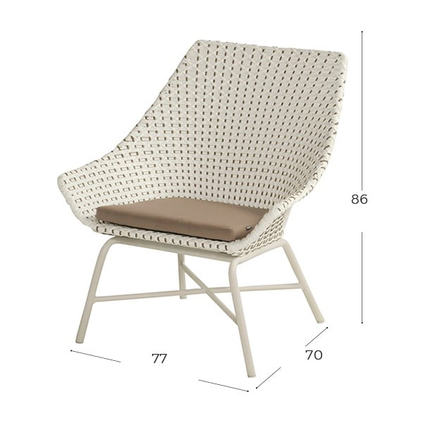 Bež vrtni fotelj Hartman Delphine-image-2