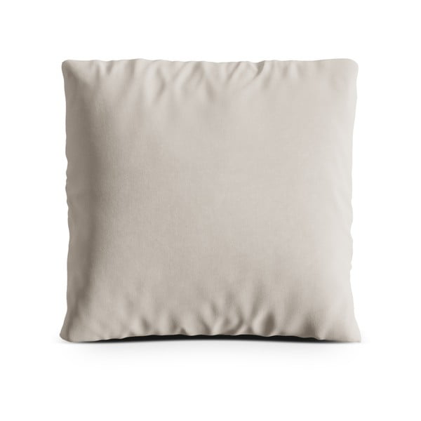 Bež žametna okrasna blazina za sedežno garnituro Kemi – Cosmopolitan Design