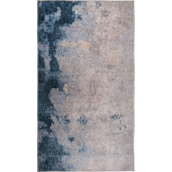 Modro-kremna pralna preproga 150x80 cm - Vitaus
