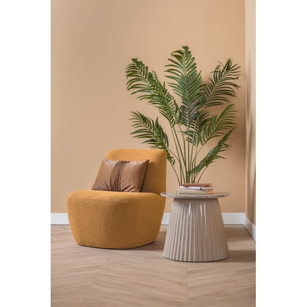 Rumen fotelj iz tkanine bouclé Ada – Leitmotiv-image-1