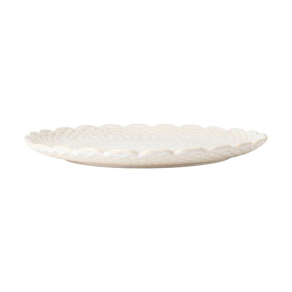 Bel servirni krožnik iz kamenine ø 39 cm Cristal – Costa Nova-image-1