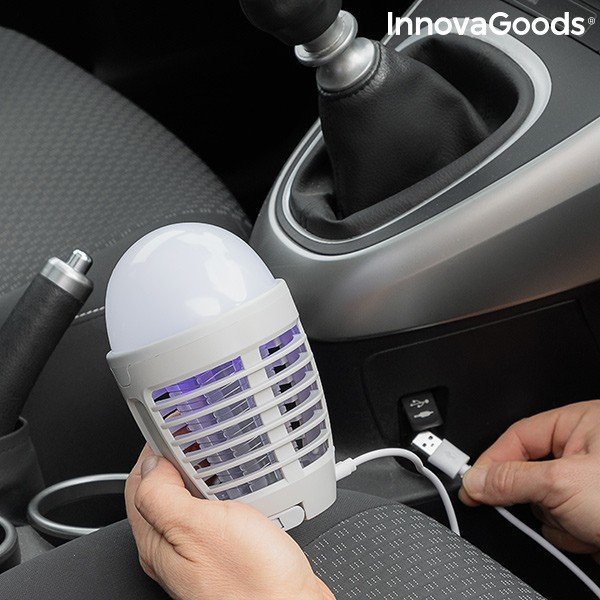 Akumulatorska svetilka proti komarjem 2 v 1 InnovaGoods-image-2
