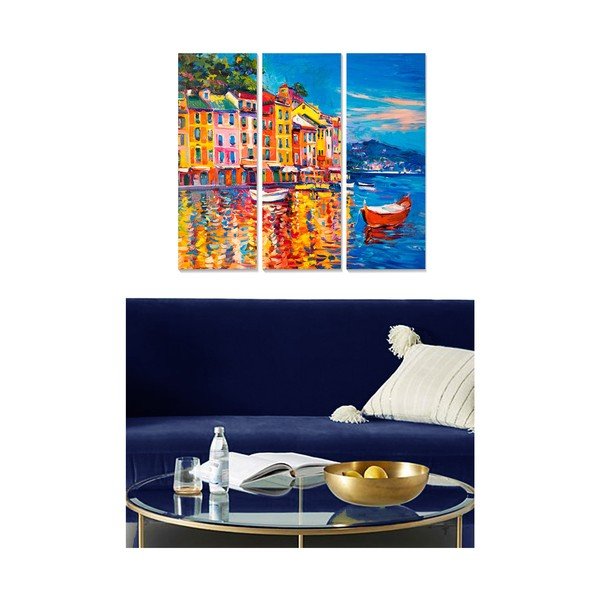 Slike v kompletu 3 ks 20x50 cm Italy – Wallity-image-1