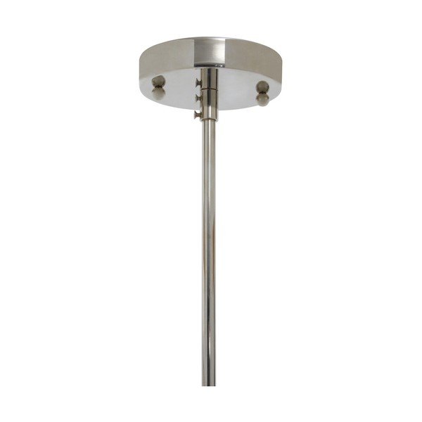 Kovinska viseča svetilka v srebrni barvi s steklenim senčilom ø 27 cm Ritz – Premier Housewares-image-4