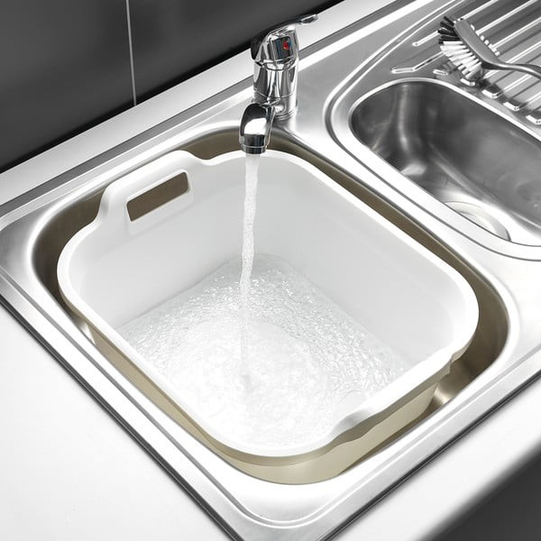 Bela plastična posoda z dvema ročajema Addis, 39 x 32 x 14 cm-image-1