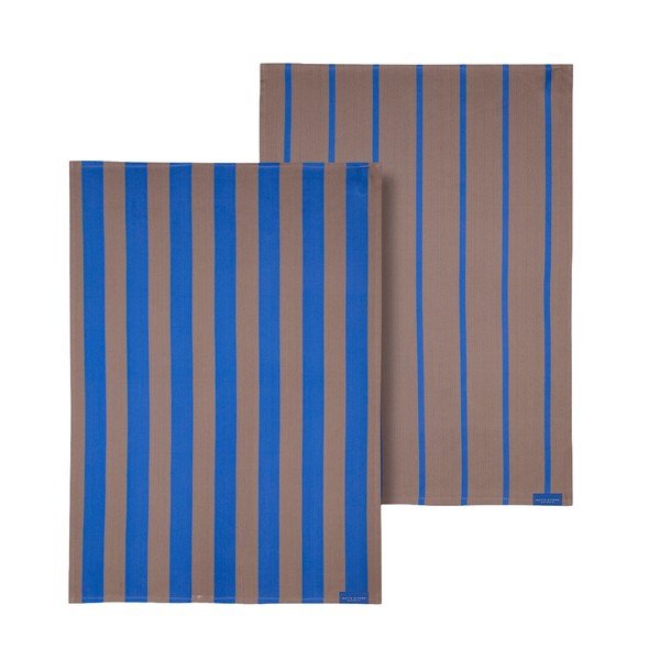 Bombažne kuhinjske krpe v kompletu 2 ks 50x70 cm Stripes – Mette Ditmer Denmark