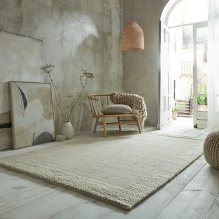 Bež volnena preproga 290x200 cm Rue - Flair Rugs