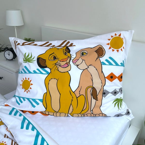 Bombažna otroška posteljnina 140x200 cm Lion King Africa – Jerry Fabrics-image-3