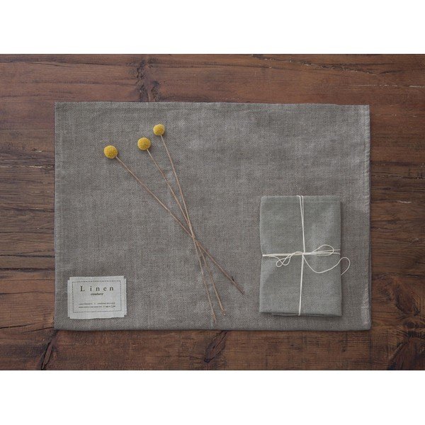 4-delni komplet lanenih serviet Really Nice Things Grey, 43 x 43 cm-image-2