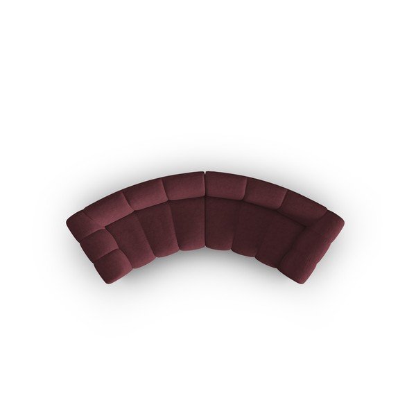 Bordo rdeča sedežna garnitura 322 cm Lupine – Micadoni Home-image-4