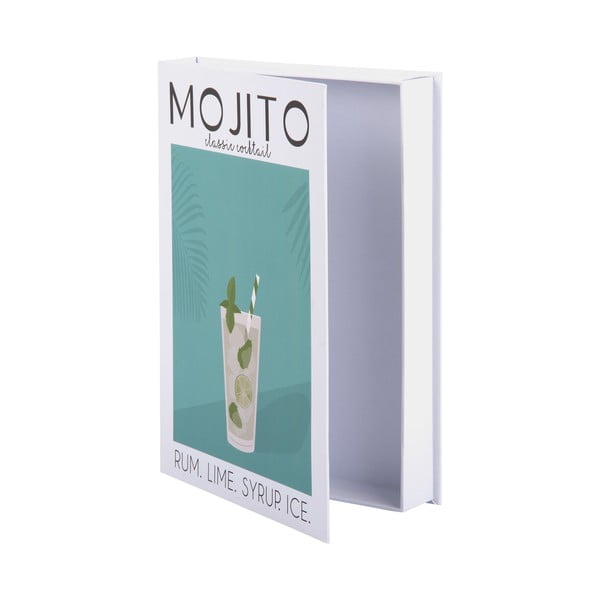Bela/zelena dekorativna papirnata škatla za shranjevanje 18x4x25 cm Mojito – PT LIVING