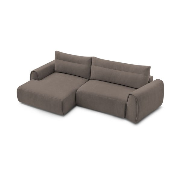 Rjava kotna sedežna garnitura Aden – Bobochic Paris-image-4