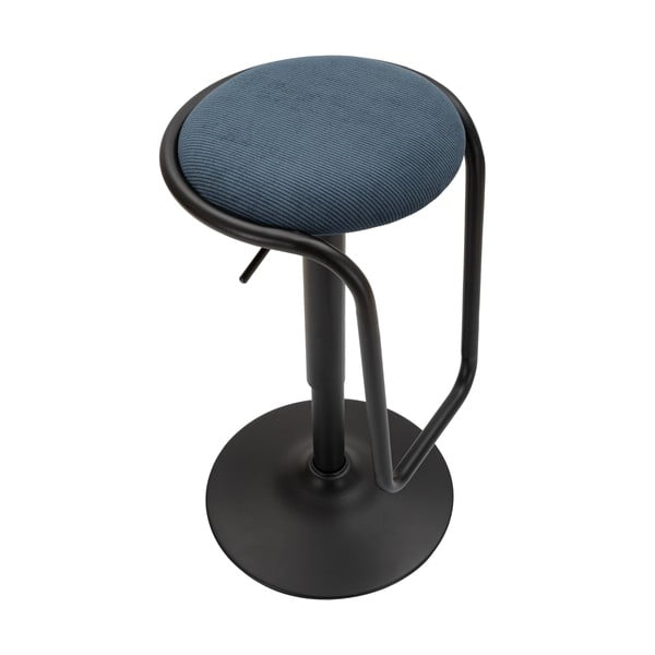 Modrozelen/črn oblazinjen barsko stol z nastavljivo višino (višina sedeža 61 cm) Destiny – Mauro Ferretti-image-4