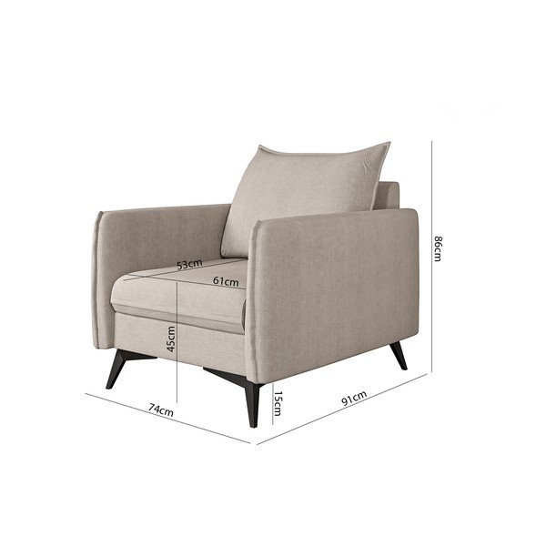 Bež fotelj Juli Bis – Ropez-image-3