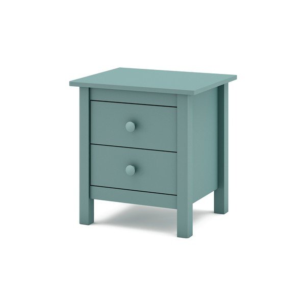 Modrozelena otroška nočna omarica iz masivnega bora Max – Marckeric-image-3