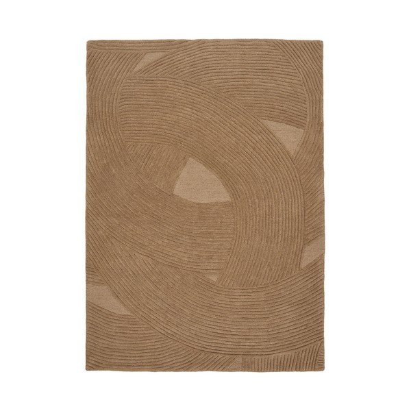 Ročno tkana volnena preproga v temni naravni barvi 160x230 cm Pune – House Nordic