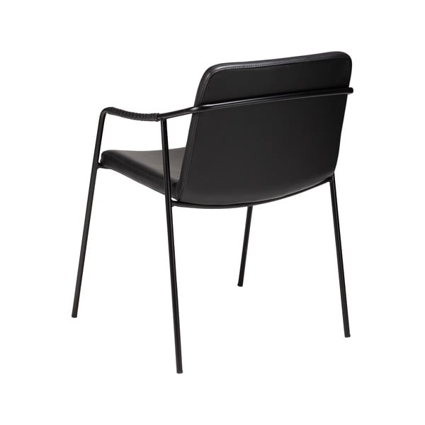 Črn jedilni stol v imitaciji usnja DAN-FORM Denmark Boto-image-3