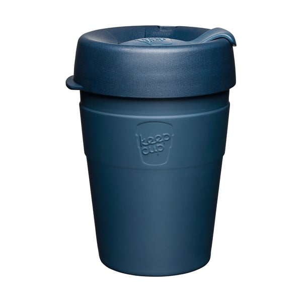 Temno modra potovalna skodelica s pokrovom KeepCup Spruce Thermal, 340 ml