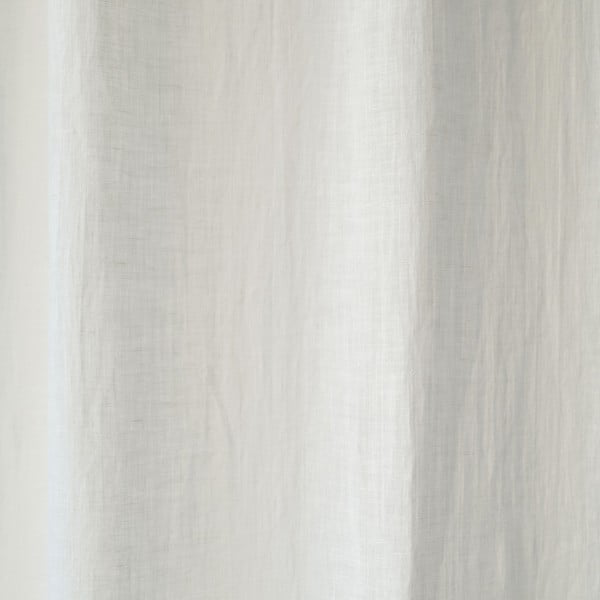 Bela lanena lahka zavesa s tunelom Linen Tales Daytime, 250 x 130 cm-image-2