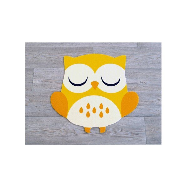 Otroška rumena preproga Zala Living Owl, 66 x 66 cm-image-1