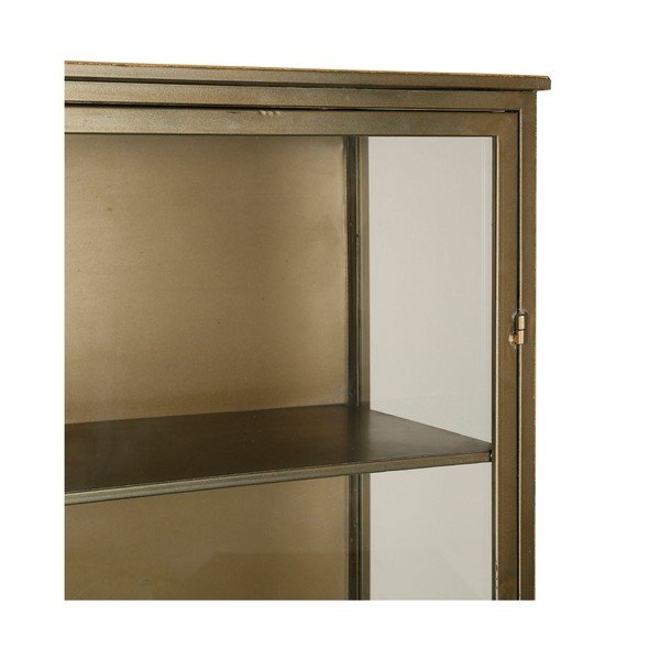 Kovinska vitrina v zlati barvi 47,5x170 cm Dagenham - Côté Table-image-3