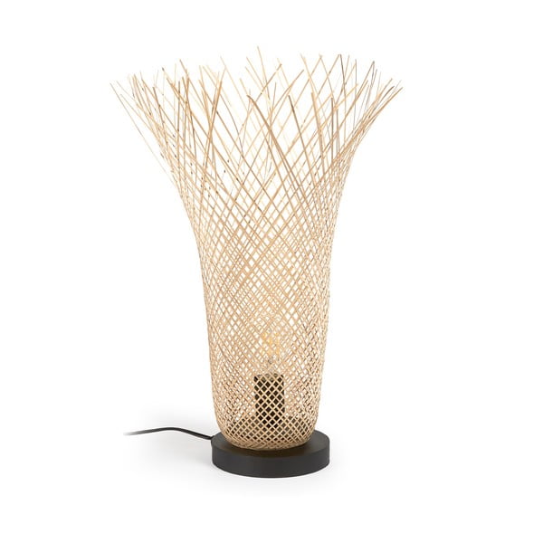 Namizna svetilka iz bambusa  z bambusovim senčnikom (višina 50 cm) Citalli - Kave Home