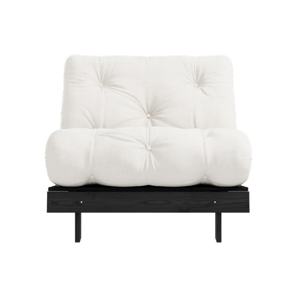 Kremno bel fotelj Roots Black Night – Karup Design-image-3