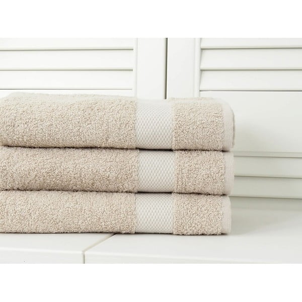 Bež brisača iz frotirja 50x100 cm Adria – B.E.S.-image-1