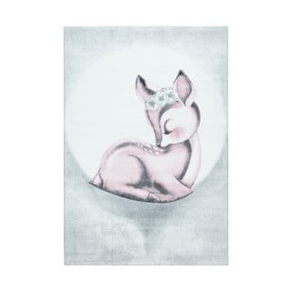 Svetlo rožnato-svetlo siva otroška preproga 120x170 cm Bambi – Ayyildiz Carpets
