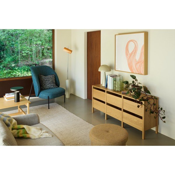 Komoda v hrastovem dekorju v naravni barvi 150x65x40 cm Forma – Hübsch-image-4